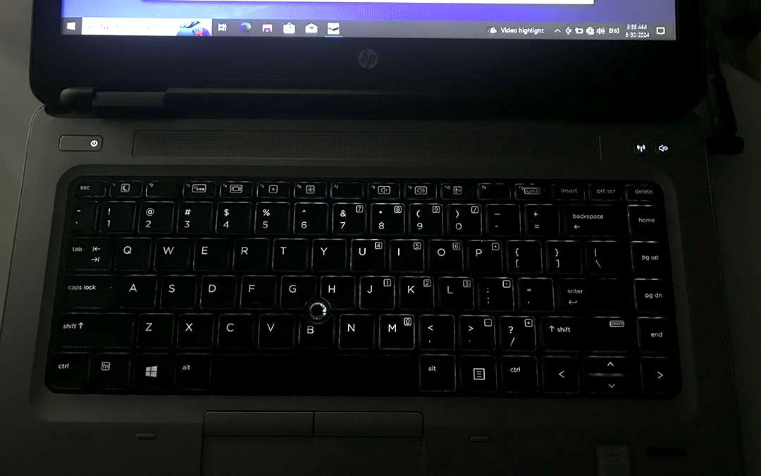 بررسی لپ تاپ hp 640 g3- کیبورد