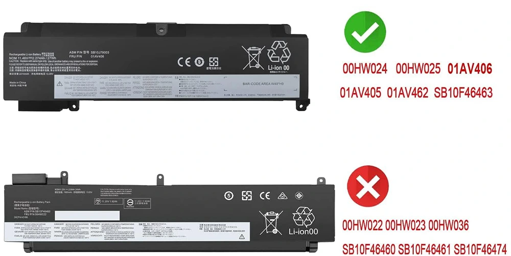 باتری لپ تاپ لنوو t460 و t470