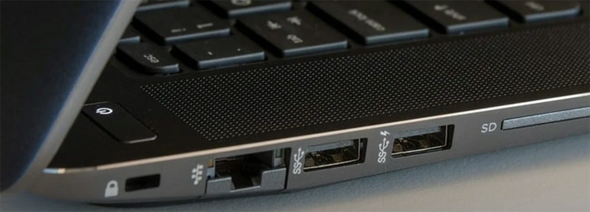 پورت های لپ تاپ HP ZBook Studio G4