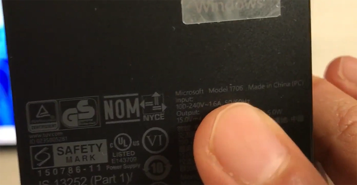 شارژر سرفیس اصل